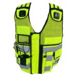 yellow tac vest with velcro